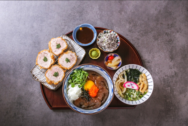 새우장덮밥 돈카츠 세트